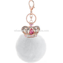 Fashion Fur Ball Pom Pom Keychain for Car Key Ring or Handbag Accessories